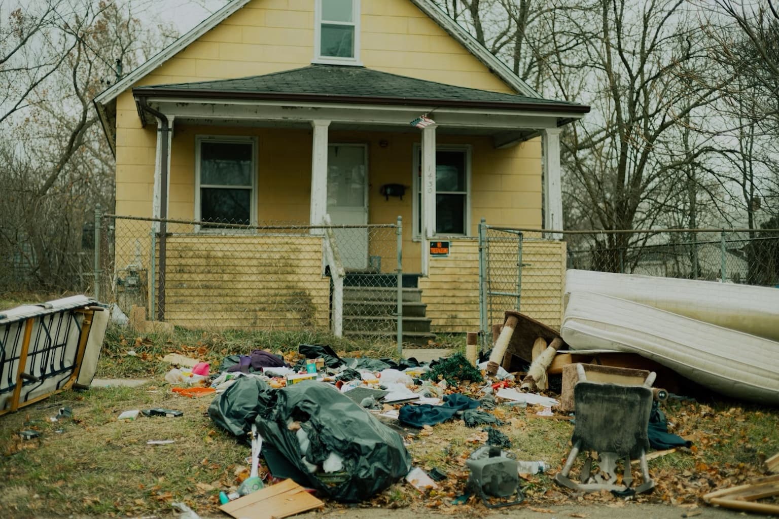 Curbside furniture grabbed and hauled off